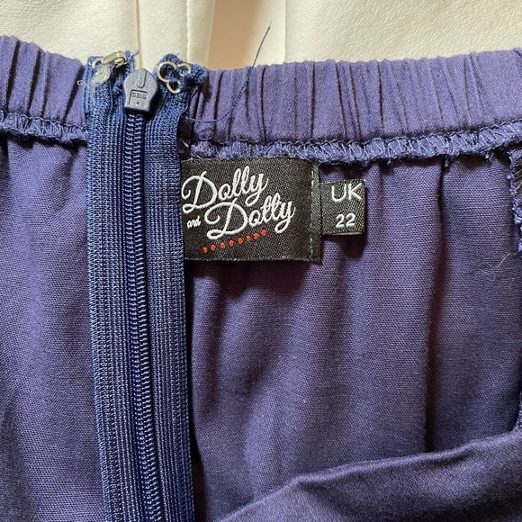 ❤️ Melissa Embroidered Anchor Vintage Dress by Dolly and Dotty ❤️ - Picture 12 of 13